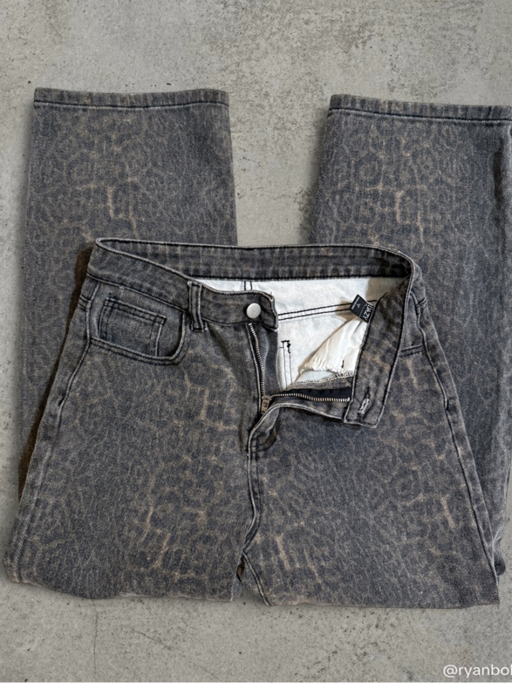 Cheetah print jeans